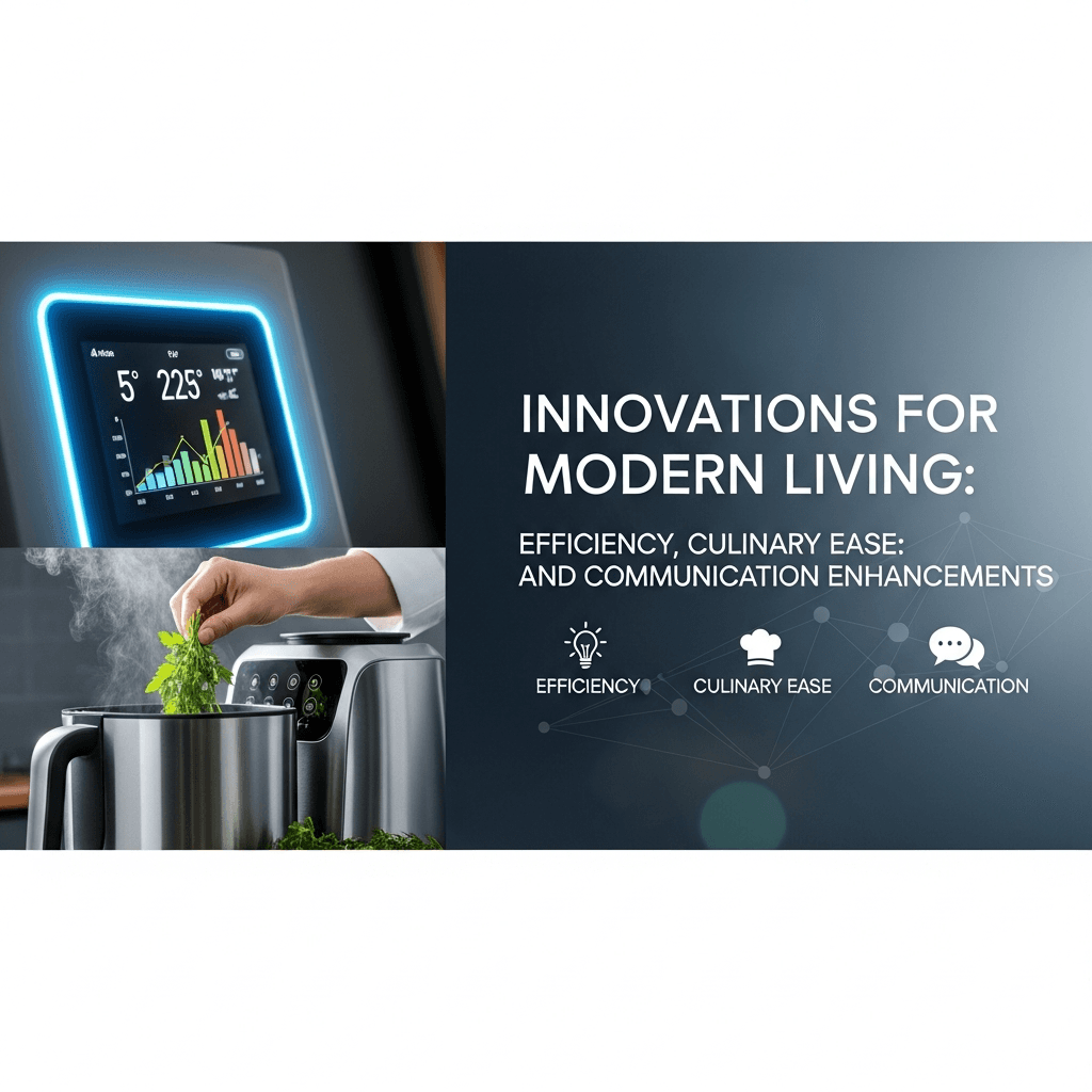 Innovations for Modern Living: Efficiency, Culinary Ease, and Communication Enhancements