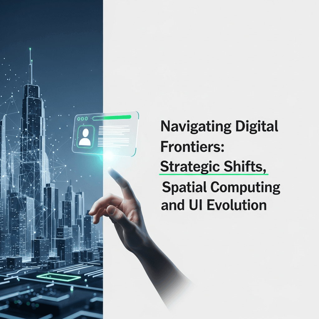 Navigating Digital Frontiers: Strategic Shifts, Spatial Computing, and UI Evolution