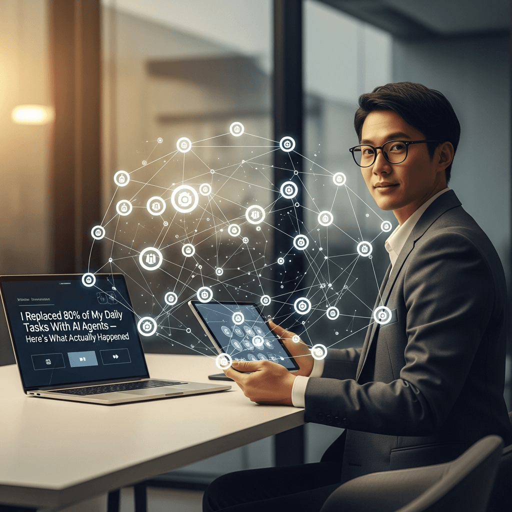 Banner image for: I Replaced 80% of My Daily Tasks With AI Agents — Here’s What Actually Happened.